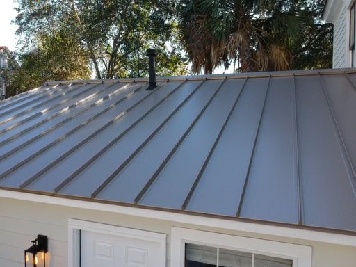 Standing Seam Metal Roof, Champagne